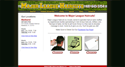 Desktop Screenshot of majorleaguehaircuts.com